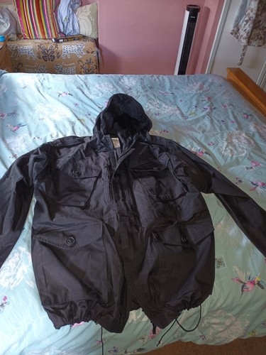 Sas black ripstock smock size - black,