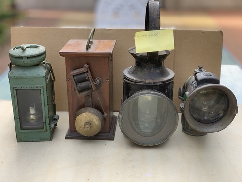 Vintage railway lamps - railway, and