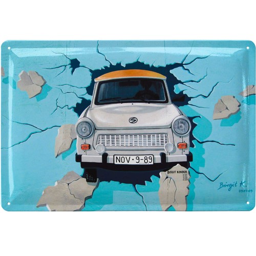 Retro metal sign trabi - retro,
