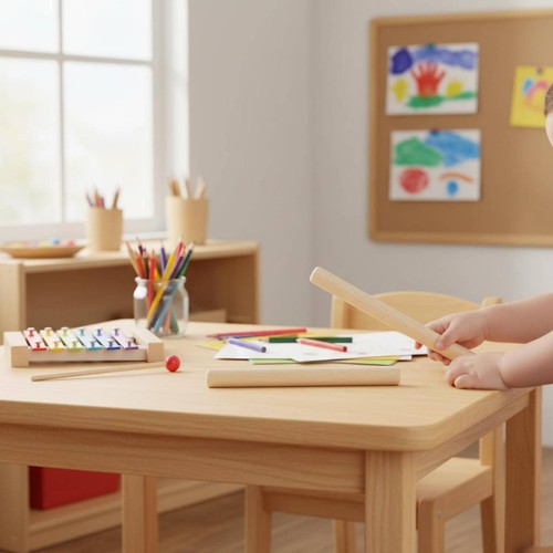 Pieces wooden rhythm sticks - 2,
