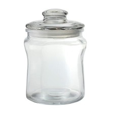 Big Pot Club Glass Jar with Lid Storage Canister 1L or 1.5L Candy Jar Sweet Jar