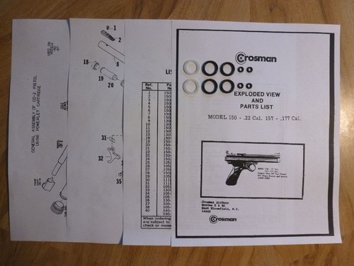 Crosman 150 157 two ring - two, o-ring