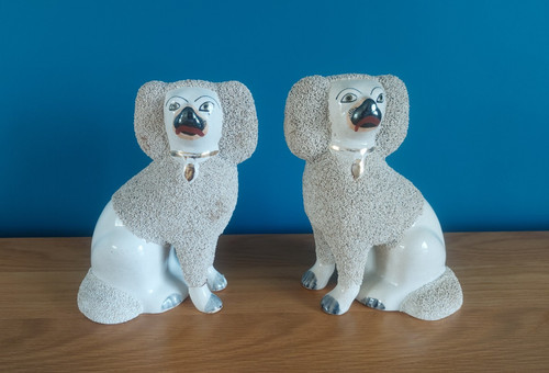Antique pair staffordshire - pair,