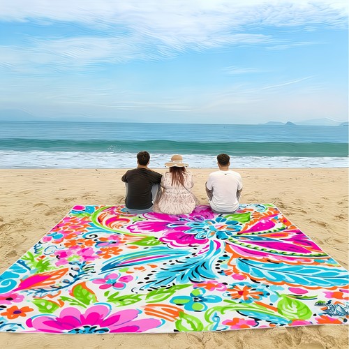1pc vibrant floral - 1pc,,