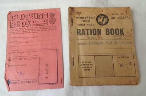 Ww2 ration book clothing - book, &