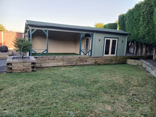 Spacious log cabin outdoor - spacious,