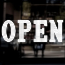 30'' x 10" Large LED Open Signs for Business, Super Bright LED Open Light Up