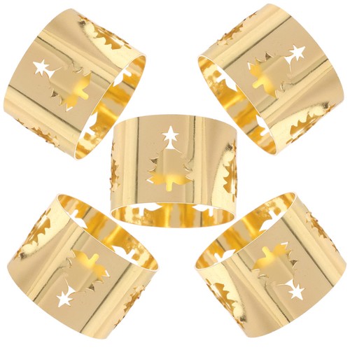 5pcs christmas napkin ring - 5pcs,