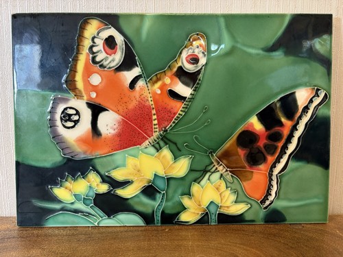 Butterfly pattern ceramic - ceramic, wall