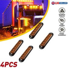 4x Orange Amber Side LED