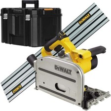 Dewalt DWS520KT 165mm Plunge Saw 240V 1300W T-STAK With 1.5m Guide Rail DWS5022