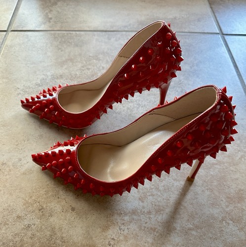 Red spike pumps - spike, 6