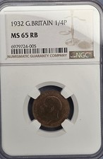 1932 Great Britain 1/4 Penny