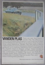 1966 Vanden Plas Princess R Original advert No.1