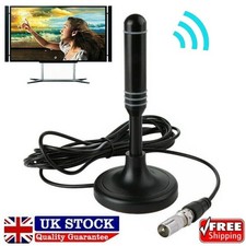 UK Best Portable TV Magnetic HD Freeview Aerial Ariel Indoor Outdoor Car House