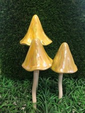 Garden Toadstool ornament SET