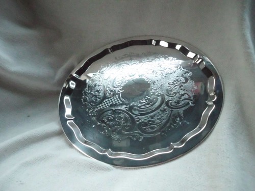 Falstaff silver plated salver - silver,