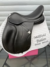 17.5 Inch Black Bates Wide/Cob All Purpose GP Luxe Leather With Hart