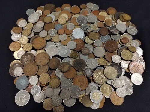 Mixed world coins - world,