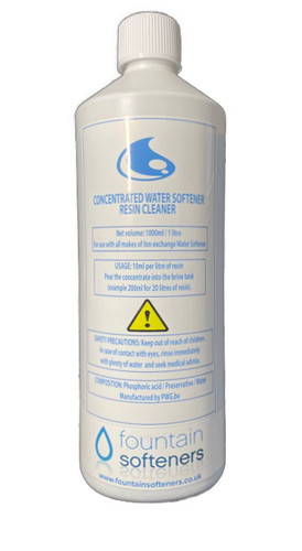 Water softener resin - water,