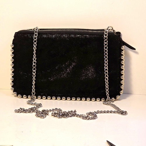 Zara black studded crossbody - zara,