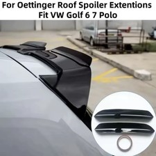 Oettinger Roof Spoiler Flaps Wing Fit VW Golf 6 7 7.5 Polo R GTI GTD RLine Black