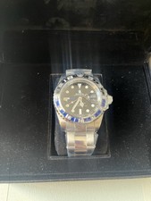 Bathing Ape Bapex Type Two Crystal Stone Blue Black BLXBL WATCH IN BOX