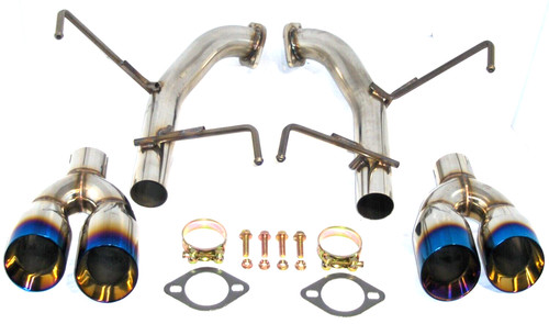 Burn style stainless axle back - style,