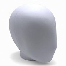 White Female Faceless Plastic Mannequin Head – Wig Making & Retail Display