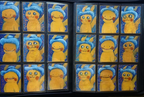Hand painted altered pikachu - altered,
