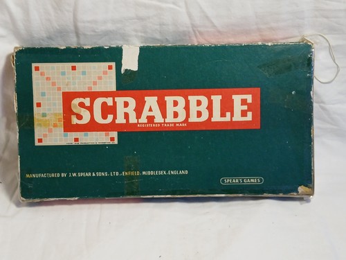 Vintage scrabble board - vintage, game