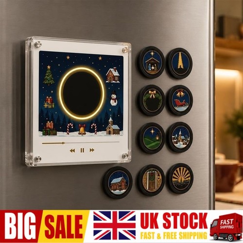 Christmas vinyl player fridge - christmas,