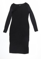 H&M Women's Black Midi Bodycon