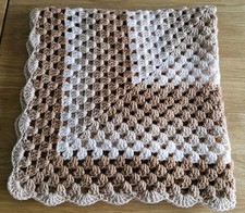Lovely Hand crochet baby blanket in Multi colours