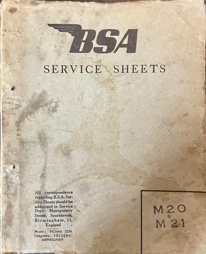 Original bsa factory service - original,