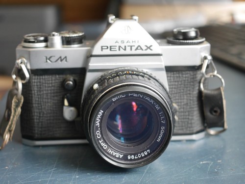 Pentax slr camera with - km,