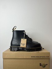DR MARTENS BLACK 101 BEX SMOOTH LEATHER ANKLE BOOTS SIZE UK 10 EU 45