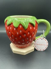 Strawberry 3D Sculpted Mug Tea