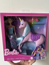 BARBIE FANTASY DOLL & UNICORN TOY SET