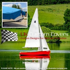 Gp14 Dinghy Mast Up Premium Tailored Waterproof Sailing Boat Cover Blue
