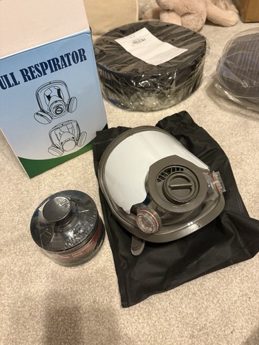 Full face respirator mask with - face,