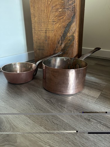 Vintage copper pans - vintage,