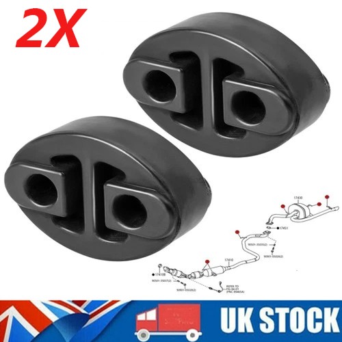 Exhaust rubber mount hanger - 2x,