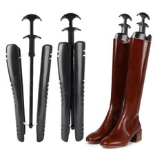 2 x Long Automatic Boot Shoe Trees Shapers Stretcher Stand Holder Shoe Organizer