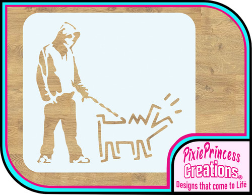 Banksy dog walk - banksy, zz