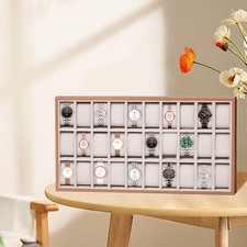 30 Slot Men Watch Box Wooden