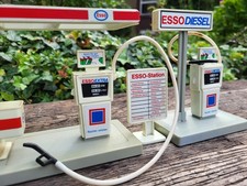 Vintage Esso Plastic Gas Station - Playset with Various Accessories 