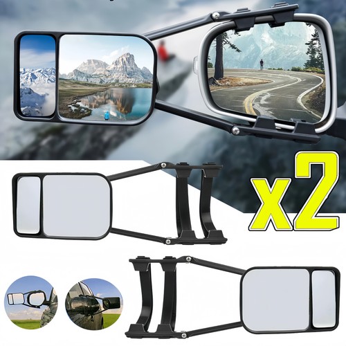 Flat caravan towing - flat, mirrors