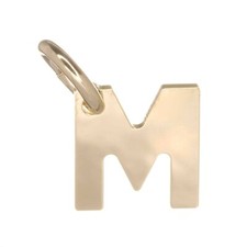 9ct Gold Pendant Charm Alphabet Initial Letter 375 Jewellery A-Z 14mm Gift