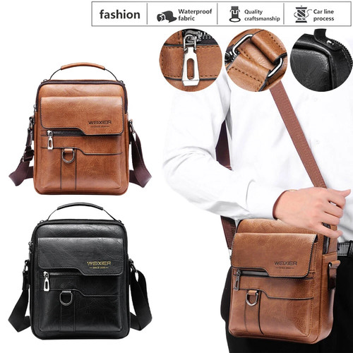 Men leather cross body - cross,